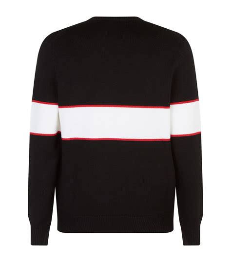 givenchy logo stripe sweater|givenchy jumpsuit women's.